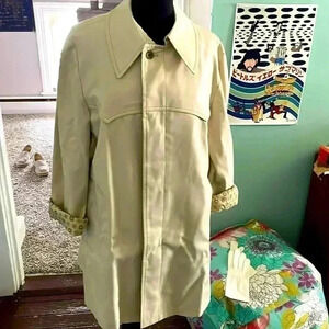 Vintage London fog cotton trenchcoat L